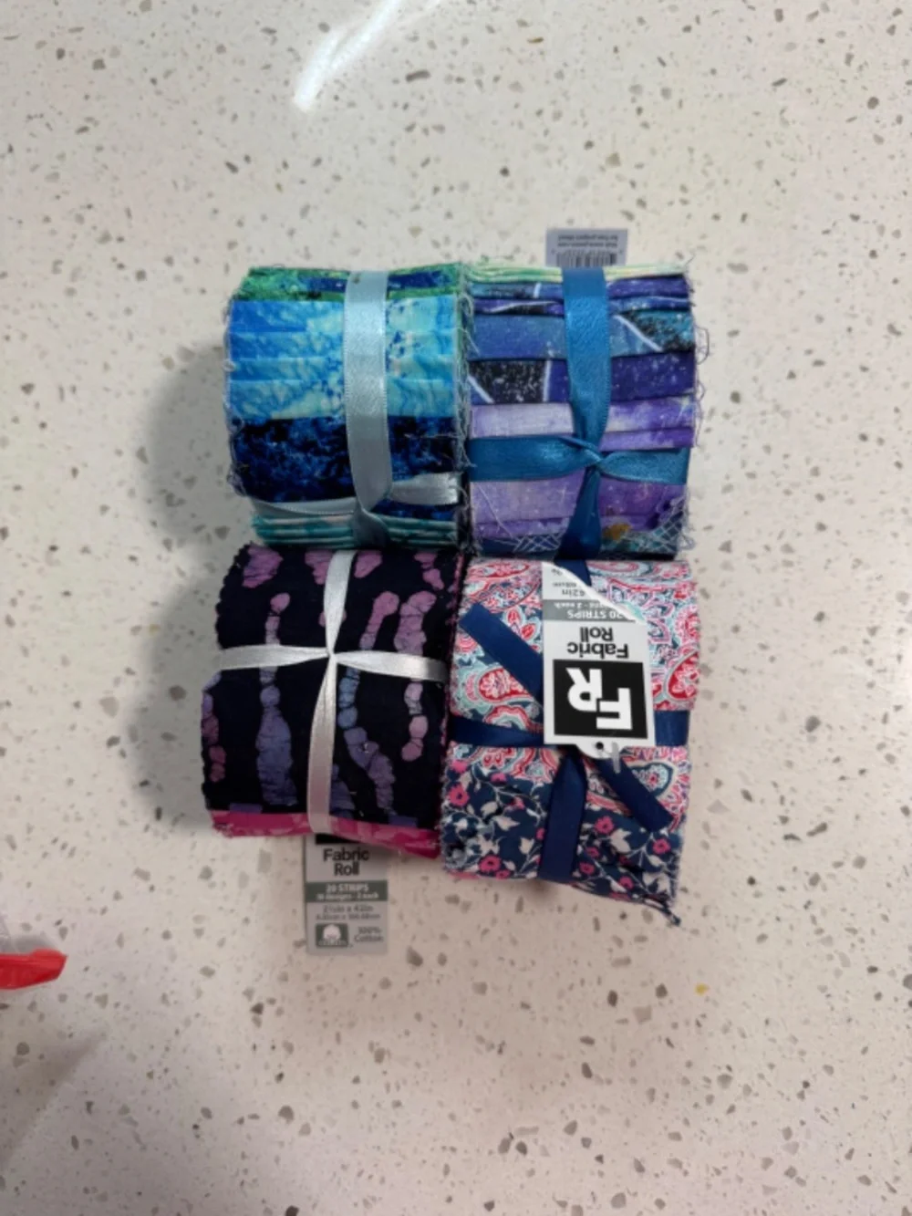 NIP Turquoise and Blue Quilt Pieces
